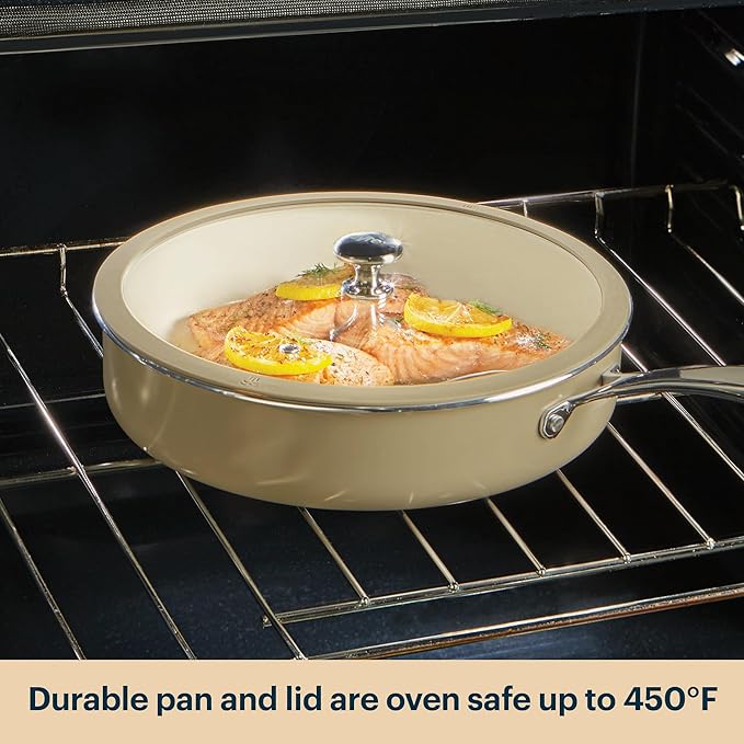 Pyrex 8-Piece Ceramic Cookware Set, Pots and Pans - Image 7