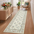 Runner Rug for Hallway Entryway 2.5x8 Farmhouse Floral Non-Slip Machine by GarveeHome