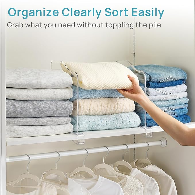 Vtopmart 4 Pack 12in Height Shelf Dividers - Image 4