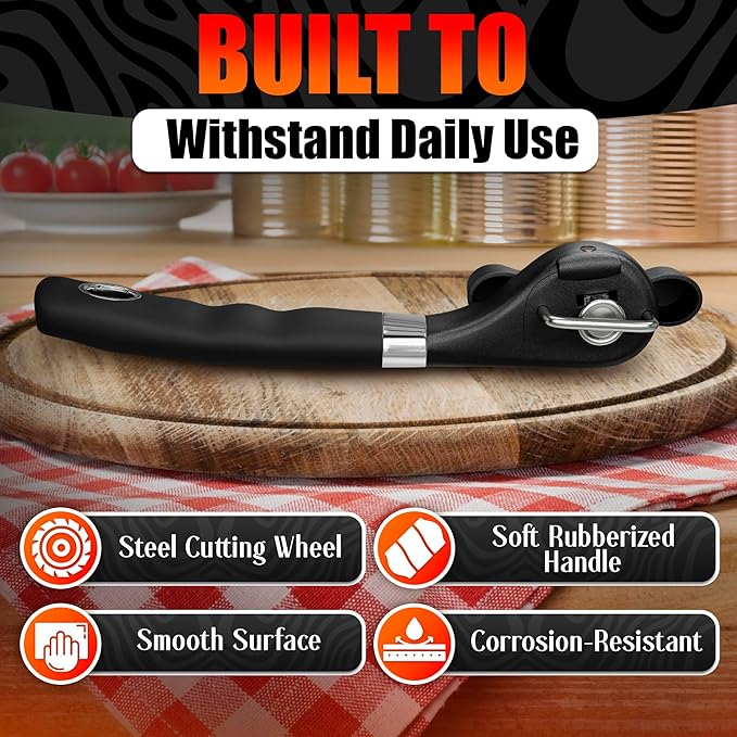 Can Opener Smooth Edge Side Cut – Stainless Steel Manual Can Opener - Image 3