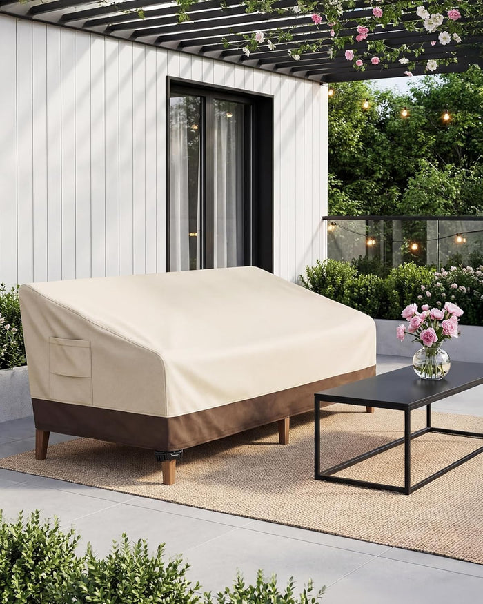 Vailge Patio Sofa Cover 3-Seater & Outdoor Couch Cover Waterproof