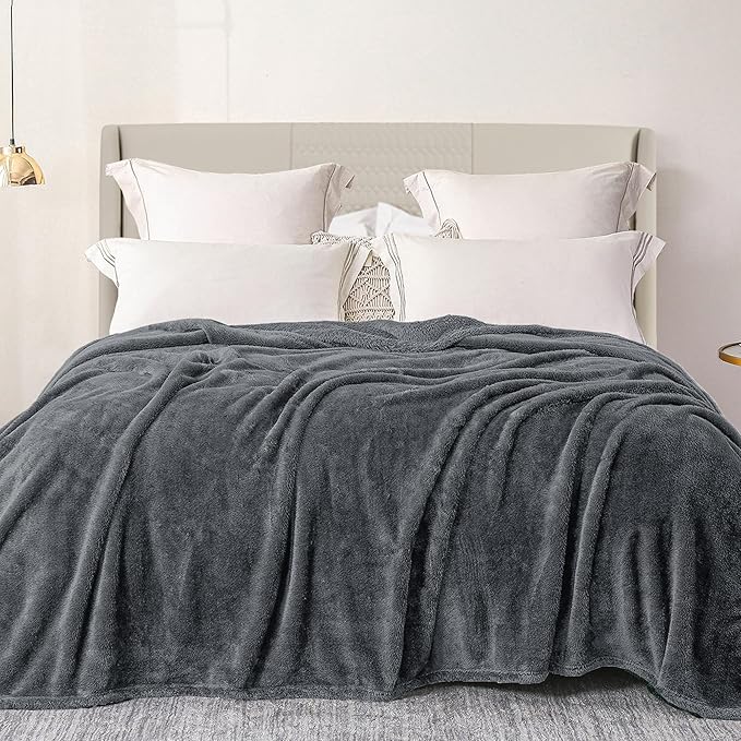 Exclusivo Mezcla Plush Fuzzy Fleece Bed Blanket Queen Size, Super Soft by ExclusivoMezcla
