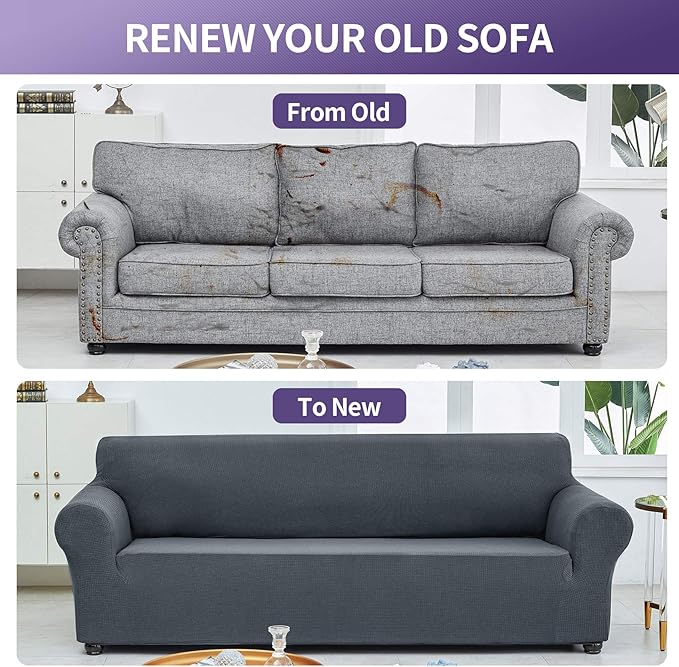 Joccun Stretch Loveseat Couch Cover Slipcover, 1-Piece Sofa Cover - Image 6