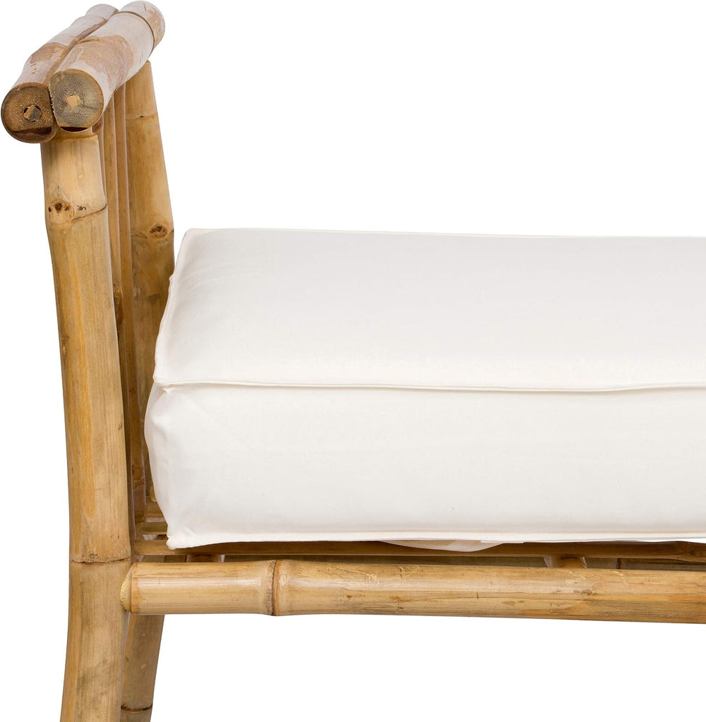Statra Siesta Daybed Lounger Bamboo Bench Sofa Ottoman Seat, 26"H x 22&q...