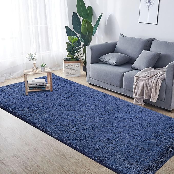 2x6 Runner Rug for Bedroom: Fluffy Shag Soft Washable Rugs Small Fuzzy Plush - Image 8