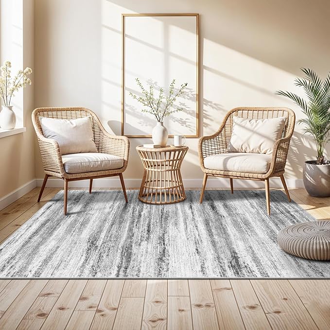 4x5 Area Rugs for Entryway Washable: Easy-to-Clean Rug for Office Kitchen - Image 2