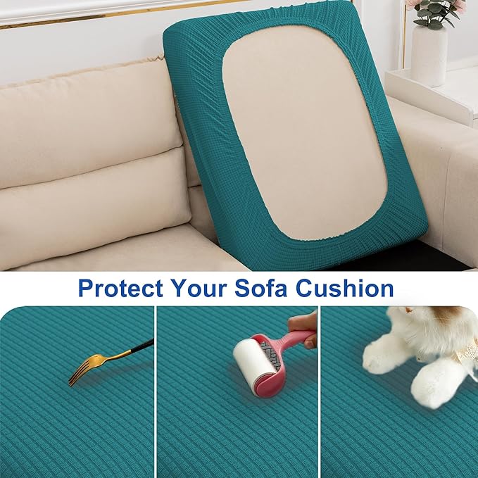 Water Resistant Couch Cushion Covers Stretch Sofa Seat Slipcover - Image 6