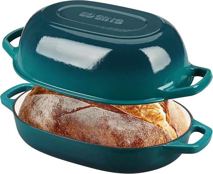 EDGING CASTING Enameled Cast Iron Oval Dutch Oven Pot - Image 3