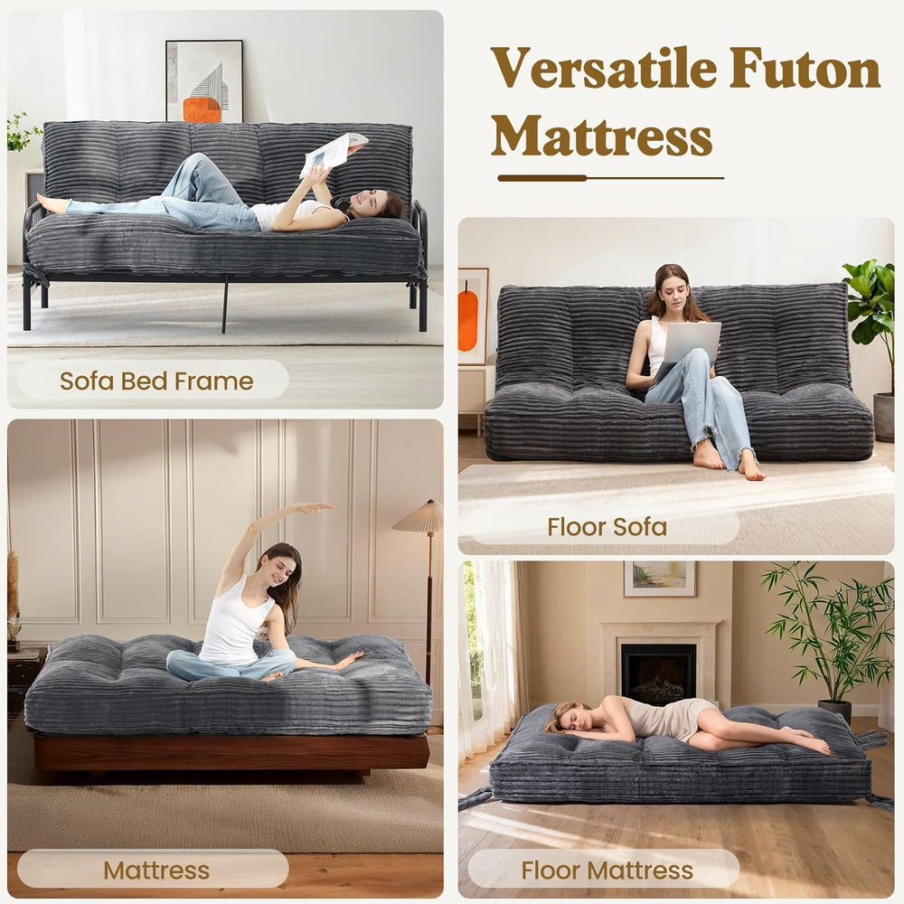 10" Futon Mattress Queen Size, Ultra Thick Futons Sofa Couch Bed Sleeper...