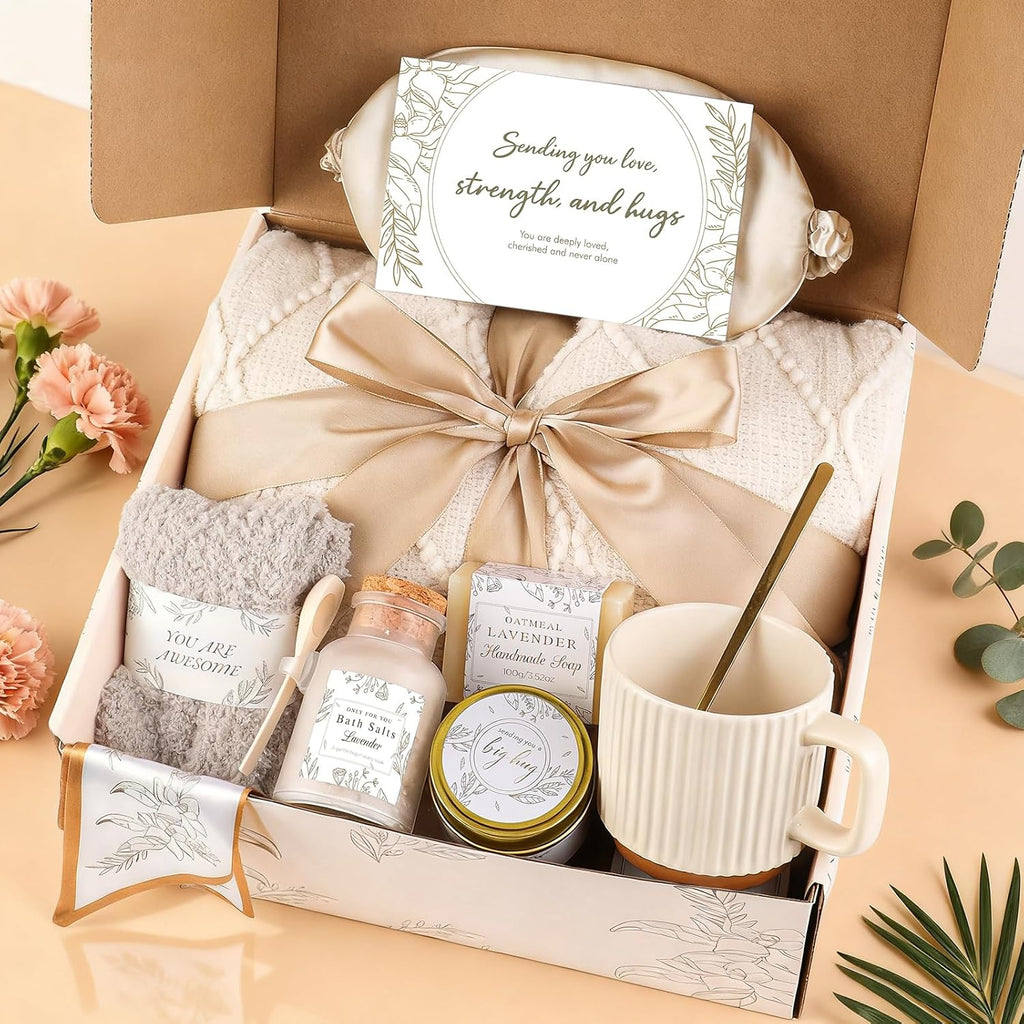 Get Well Soon Gifts Basket for Women, Care Package Post Surgery Gift Basket | Birthday to Women Mom Grandma, Spa Gifts Sympathy Christmas Gift Baskets for Woman