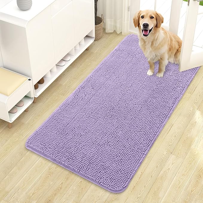 OLANLY Dog Door Mat for Muddy Paws 44x24, Absorbs Moisture and Dirt, Absorbent by OLANLY