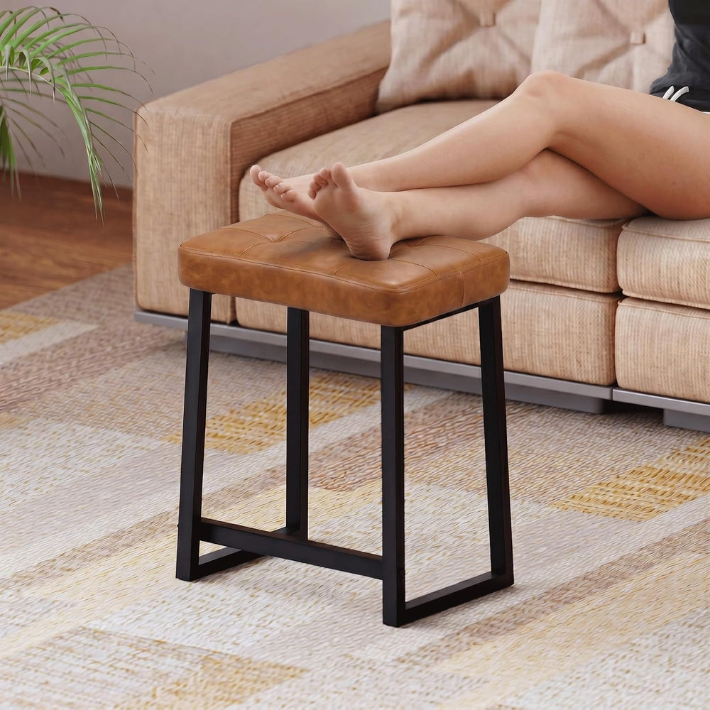 Vanity Bar Stool Chair, Makeup Stool Counter Height Stools,Small Ottoman Foot...