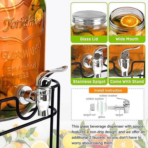 2 Pack 1 Gallon Drink Dispenser - Image 2