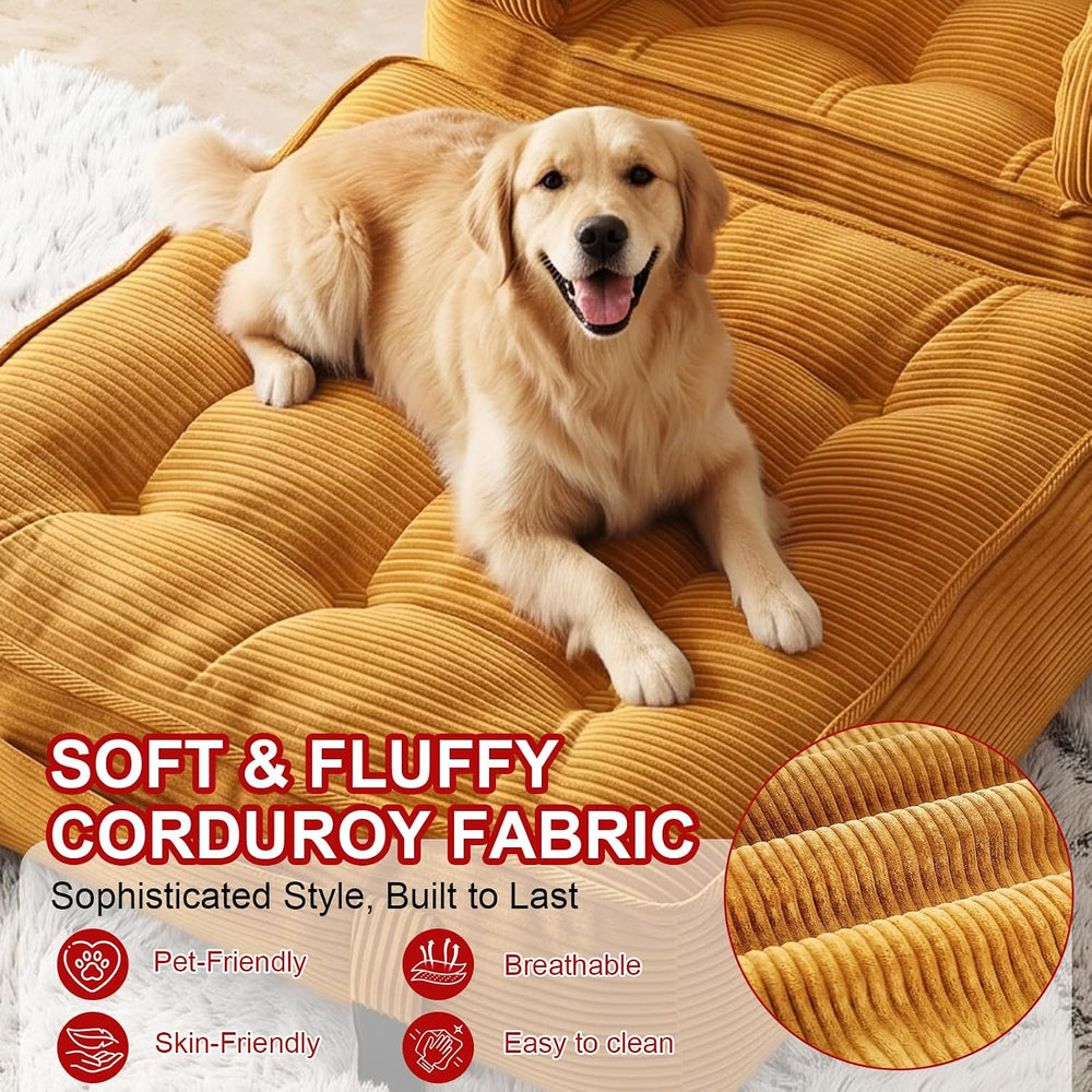 Folding Sofa Bed, Convertible Sleeper Chair with Pillow for Bedroom