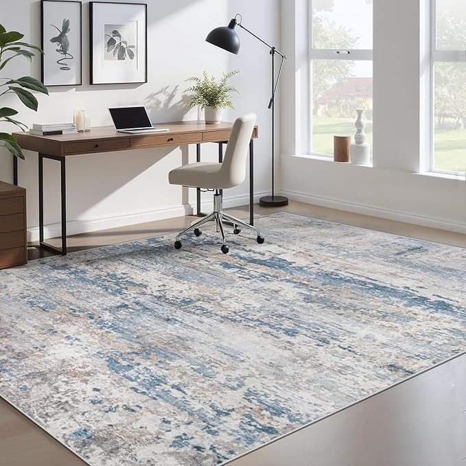 pmtsns Area Rugs 6x9 for Living Room: Washable Rug Modern Abstract Neutral Soft - Image 7