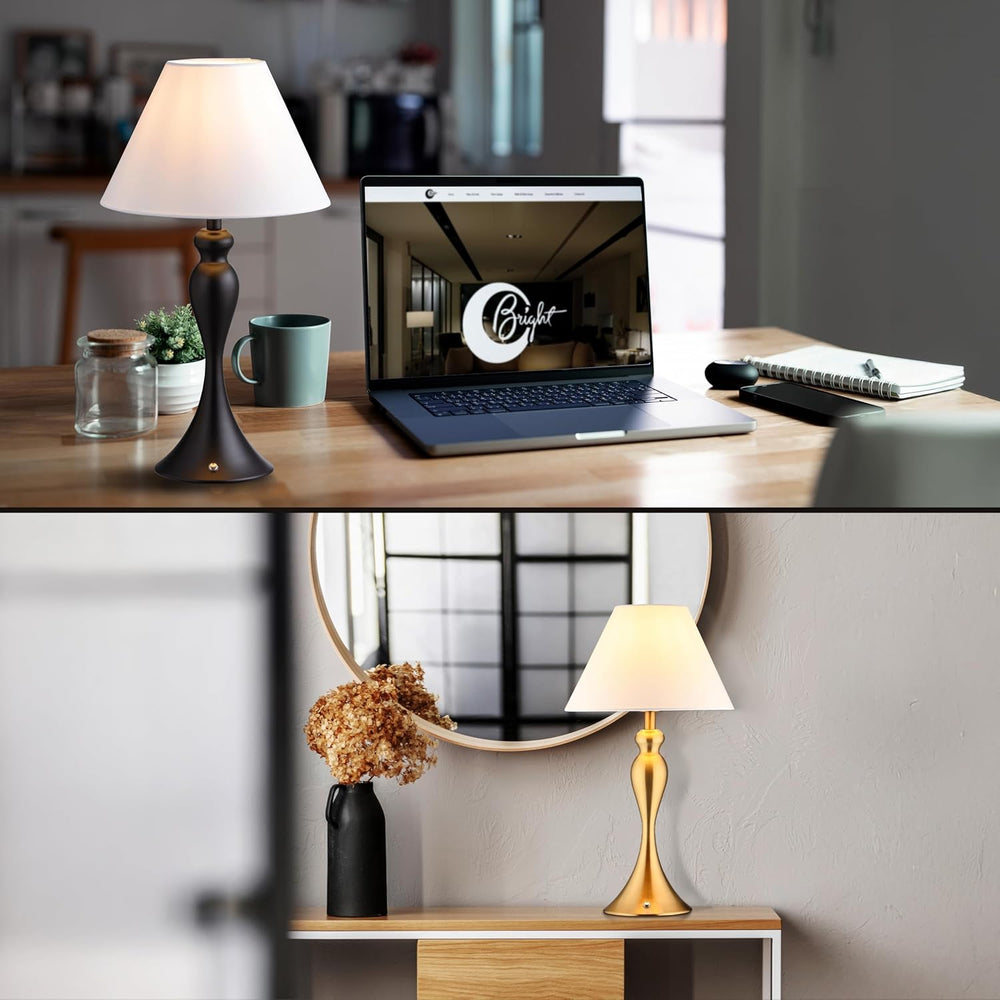 O'Bright Ember Cordless Table Lamp – Rechargeable, Touch Dimmable, Batter...