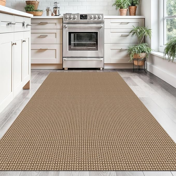 KOZYFLY Washable Area Rug 4x6 ft Non Slip Rubber Backed Living Room Rugs - Image 2