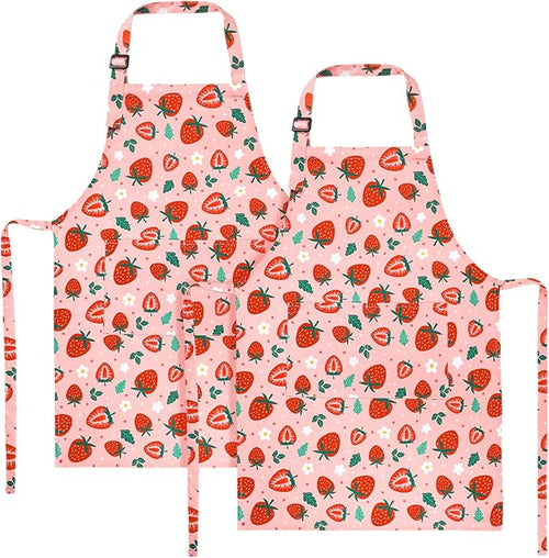 2 Pack Kids Apron, Cute Cooking Aprons, Waterproof Art Apron by XLSXEXCL