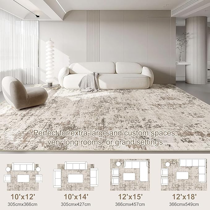 UERMEI 10x12 Area Rug Living Room Rugs - Image 6