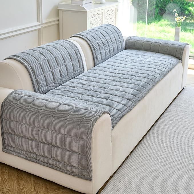 Couch Covers for Dogs Washable, Non Slip Couch Covers for Loveseat Sofa Pet by PJLZJFBY