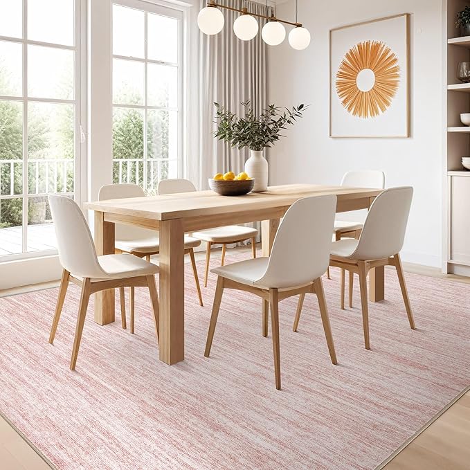 Nakagishi 10x14 Area Rugs Living Room: Washable Large Vintage Rug Neutral - Image 7