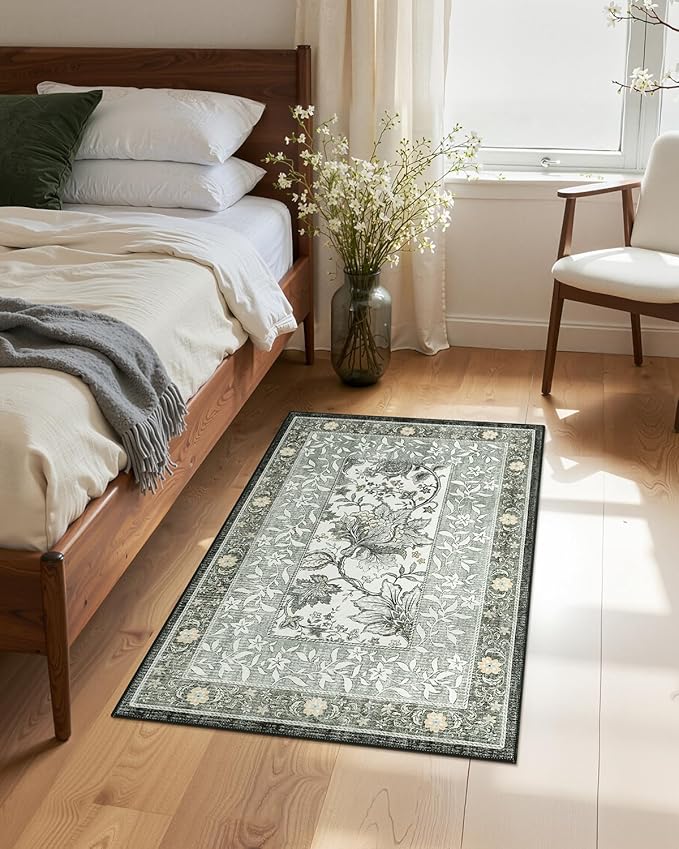 GarveeHome Provence Fog 2x3 Door Mat Indoor Rugs - Image 3