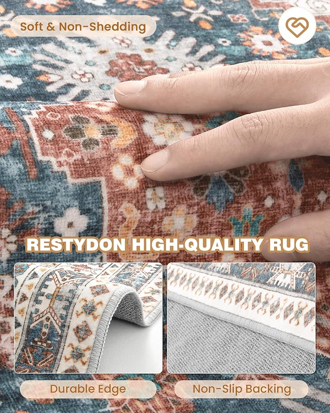 Kitchen Runner Rug Non Slip Washable 2.5x8, Soft Low Pile Entryway Rug Runners - Image 7