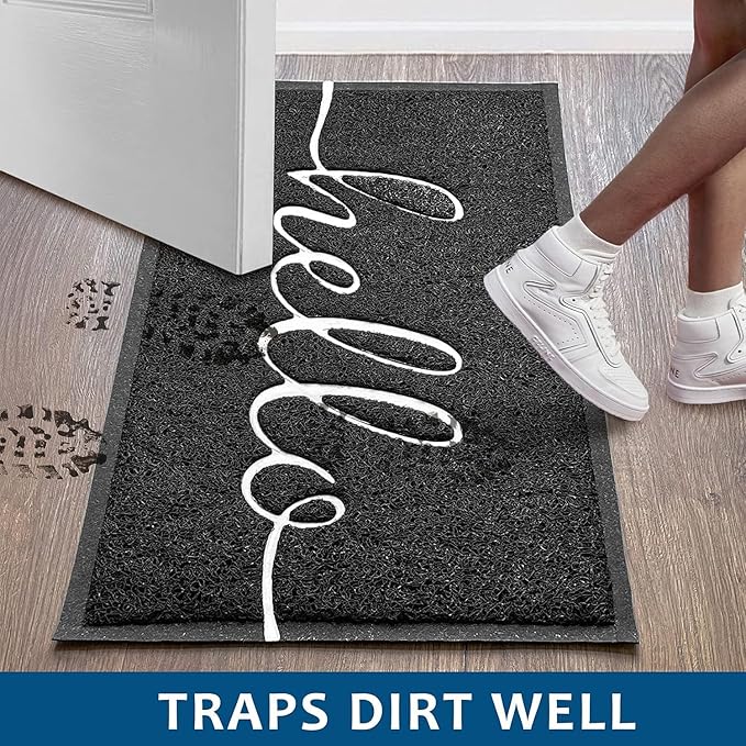 EARTHALL Door Mat 3-Pack Outside Inside Hello Doormat 30"x17.5" Durable Floor - Image 5
