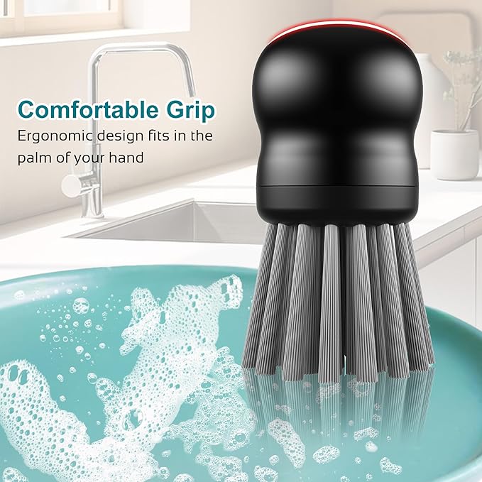 Mini Dish Brush for Cleaning Chicken Shredder, Palm Brush Dish Scrubber - Image 4