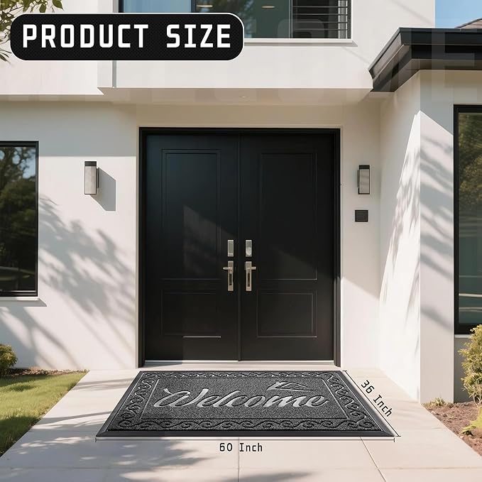 Yimobra Welcome Mat, Heavy Duty Sturdy Door Mats