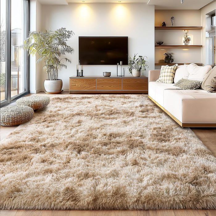 5x7ft Upgrade Non-Slip Area Rugs, Living Room Shaggy Rug, Fluffy Carpets