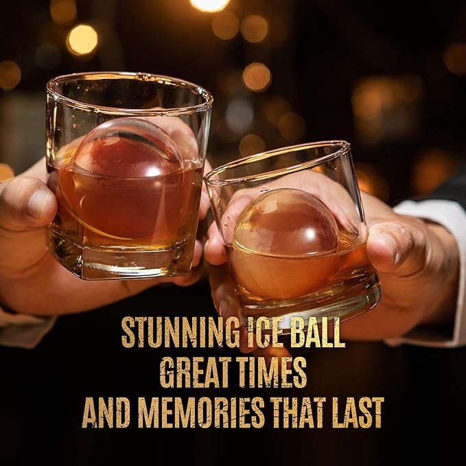 Mooues Clear Ice Ball Maker Mold, Whiskey Ice Cube Tray, 2.4 Inch Large Round - Image 7