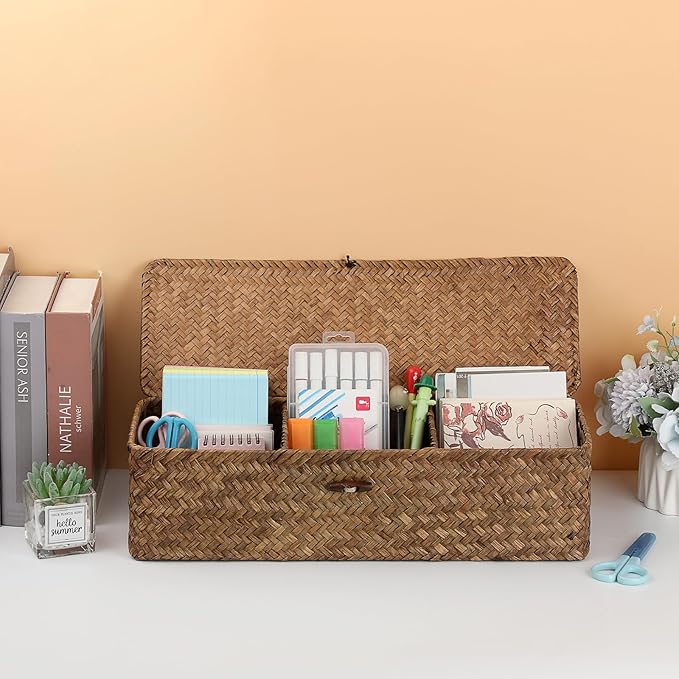 Hipiwe Handwoven Seagrass Storage Basket - Image 7