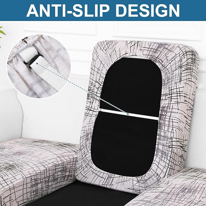 Smiry Printed Couch Cushion Covers, Stretch Soft Couch Covers - Image 4
