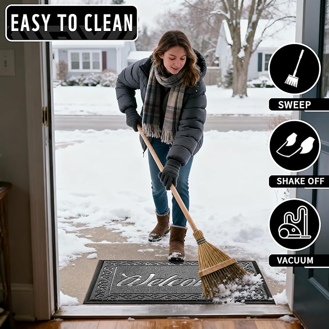Yimobra Welcome Mat, Heavy Duty Sturdy Door Mats - Image 6