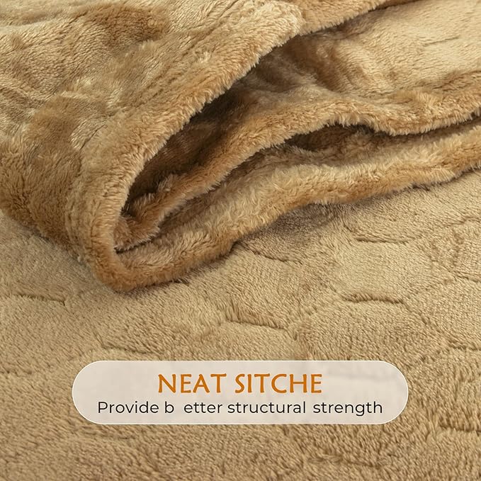 TOONOW Fleece Bed Blanket Queen Size 90x90 inches, Super Soft Fluffy Fuzzy - Image 5