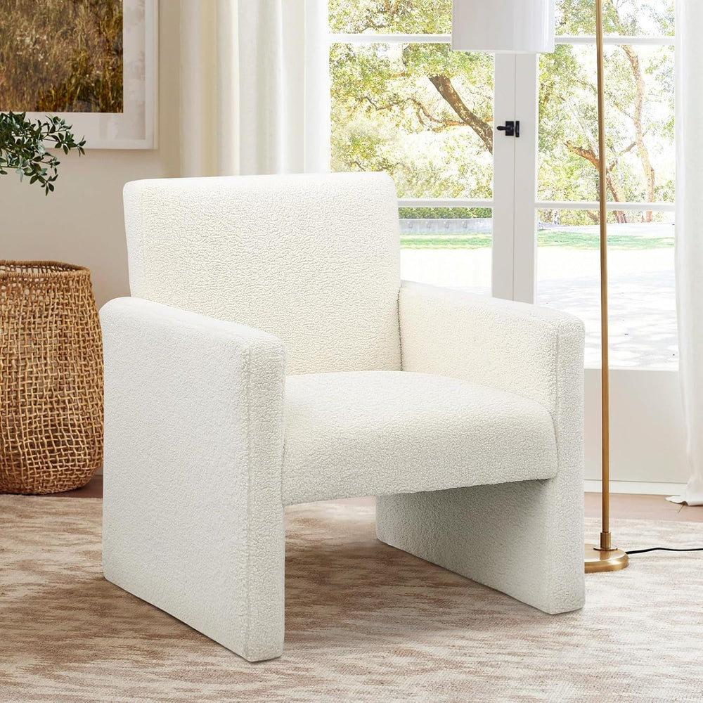 FUNKEEN Modern Accent Chair, 28” Wide Comfy Chairs for Living Room, Small Coz...