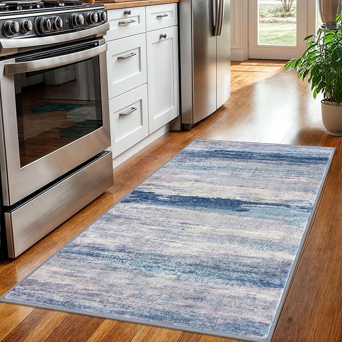 KOZYFLY 3x5 Rug Modern Ombre Living Room Area Rug, Washable Rugs - Image 3