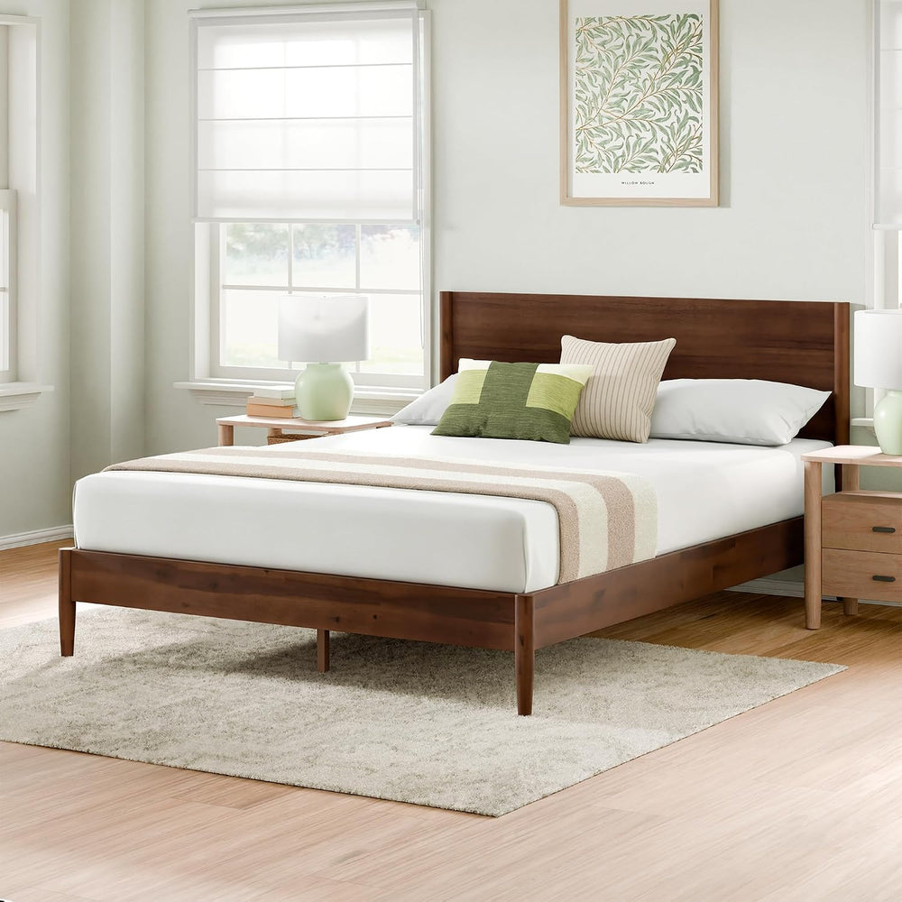 Zinus Allen Mid Century Wood Platform Bed Frame, Full