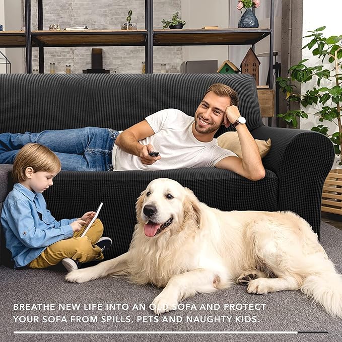 ZNSAYOTX Stretch Oversized Couch Cover Universal Sofa Covers - Image 2