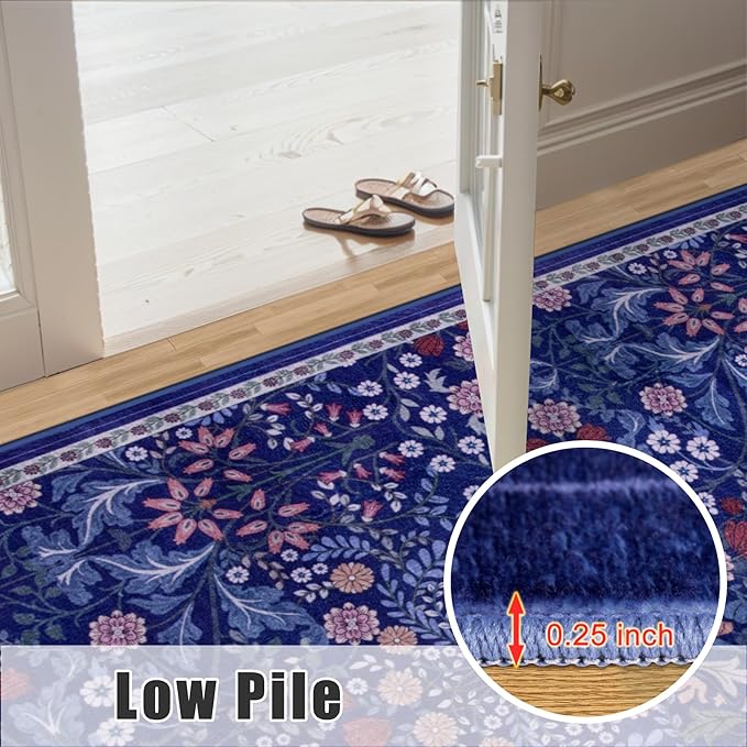 Runner Rug for Entryway: 2x6 Kitchen Rugs Non Slip Washable Ultra-Thin Soft - Image 9