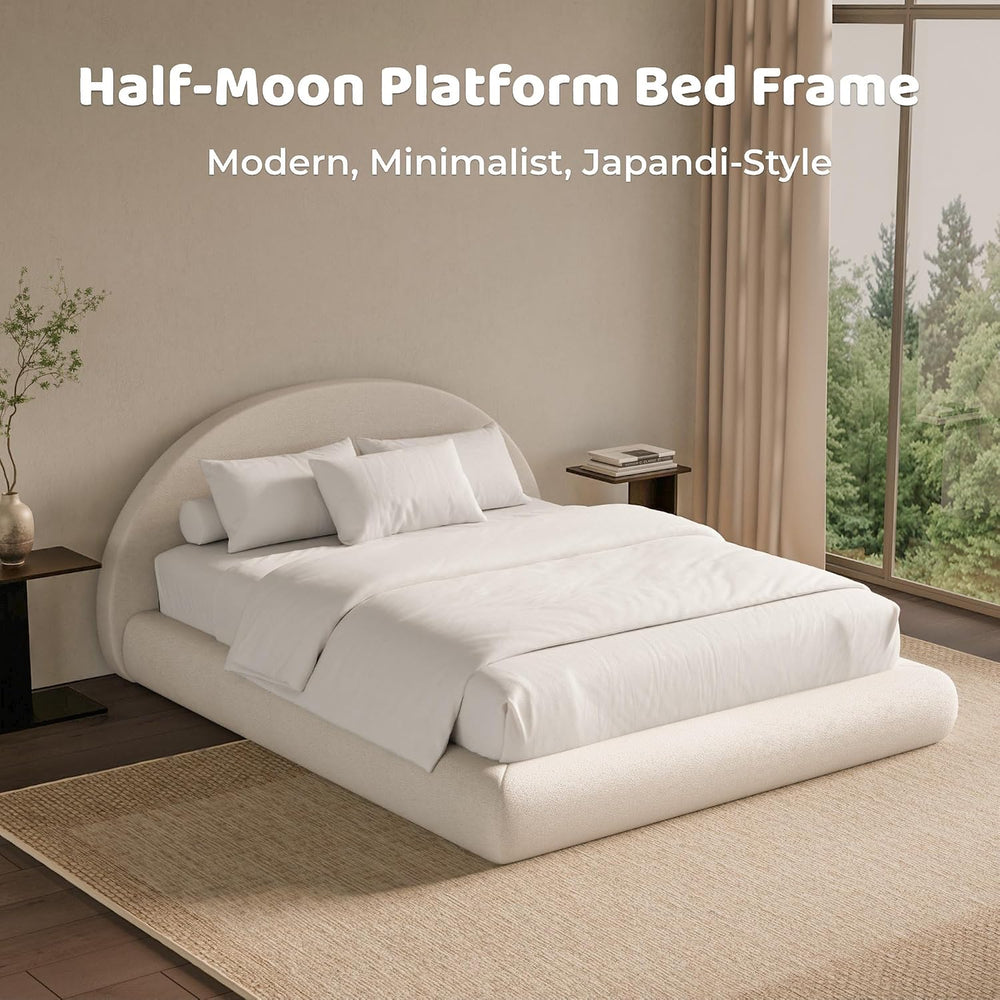 RECCI AirFrame Queen Half-Moon Platform Cloud Bed Frame
