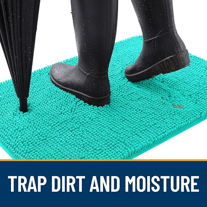 OLANLY Dog Door Mat for Muddy Paws 47x17, Absorbs Moisture and Dirt, Absorbent - Image 2