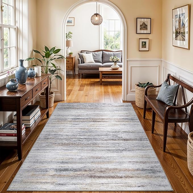 4x6 Rugs for Living Room: Non-Slip Washable Area Rug for Hallway Entryway - Image 3