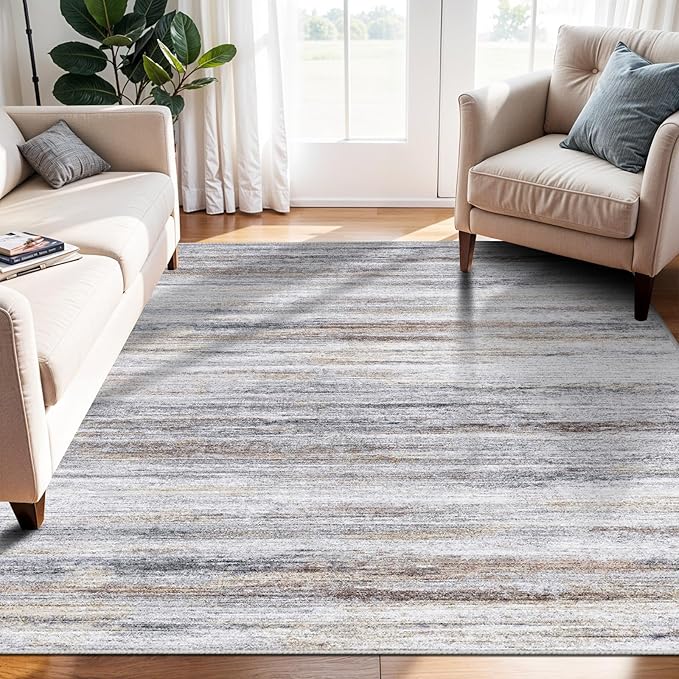 4x6 Rugs for Living Room: Non-Slip Washable Area Rug for Hallway Entryway by WIEVEDENS