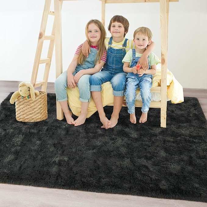 Chicrug Soft Area Rugs for Bedroom Living Room Plush Fluffy Rug 5x8 Feet - Image 3