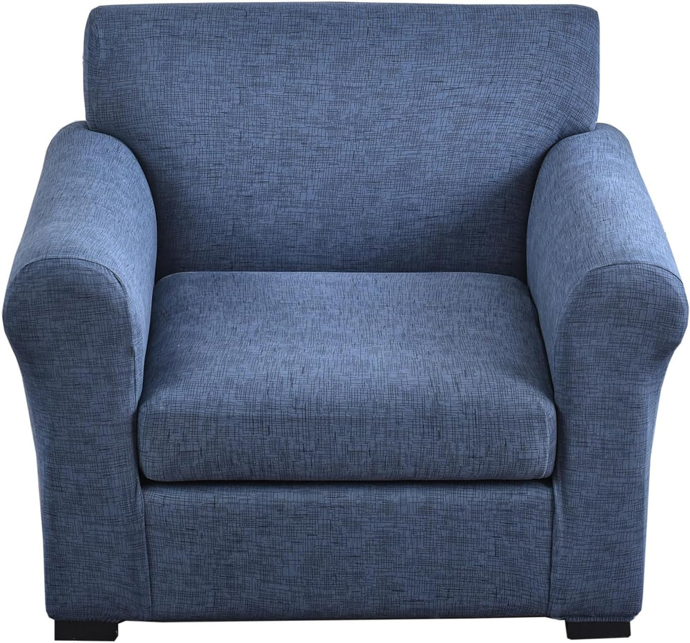 KRFOONN 2 Piece Chair Covers Armchair Sofa Couch Slipcover, Small, A1