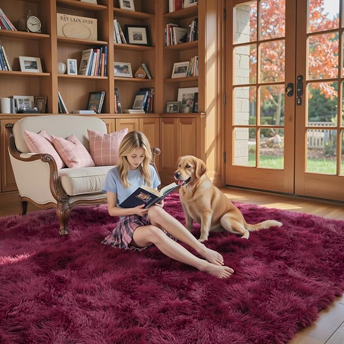 8x10 Area Rugs for Living Room Bedroom, Large Area Rug Shaggy Carpet Soft Plush - Image 3
