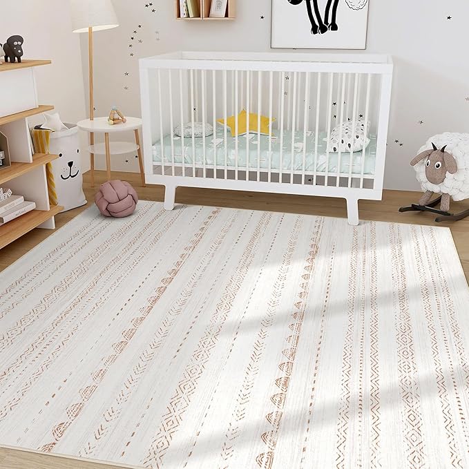 Nakagishi Area Rug Living Room Rugs: 8x11 Large Soft Machine Washable Boho - Image 7