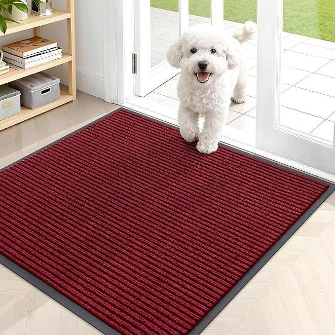 OLANLY Front Door Mat Indoor Outdoor Entrance, Waterproof Heavy Duty Doormat by OLANLY